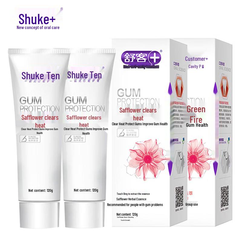 Suke ZHS-HH10 Safflower Heat-Clearing Toothpaste (2x120g)
Suke ZHS-HH10 Safflower Heat-Clearing Toothpaste (2x120g)