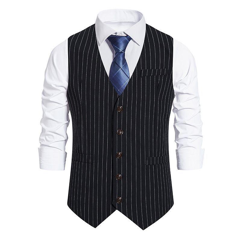 Springa Utumn Fashion Men s Casual Trendy Striped V-neck Sleevless Suit Vest Coat Single-breasted England Waistcoat Male XXXXXL чорний
Springa Utumn Fashion Men s Casual Trendy Striped V-neck Sleevless Suit Vest Coat Single-breasted England Waistcoat Male XXXXXL чорний