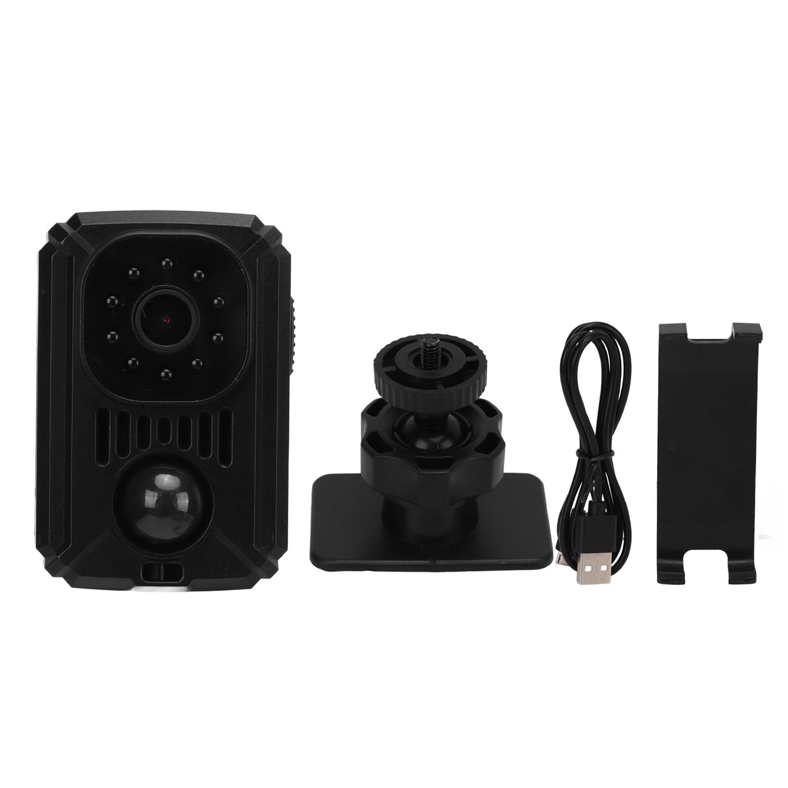 1080P Mini Action Camera With Clip Bracket PIR Motion Detection 120 Degree Wide Angle Portable Body
1080P Mini Action Camera With Clip Bracket PIR Motion Detection 120 Degree Wide Angle Portable Body