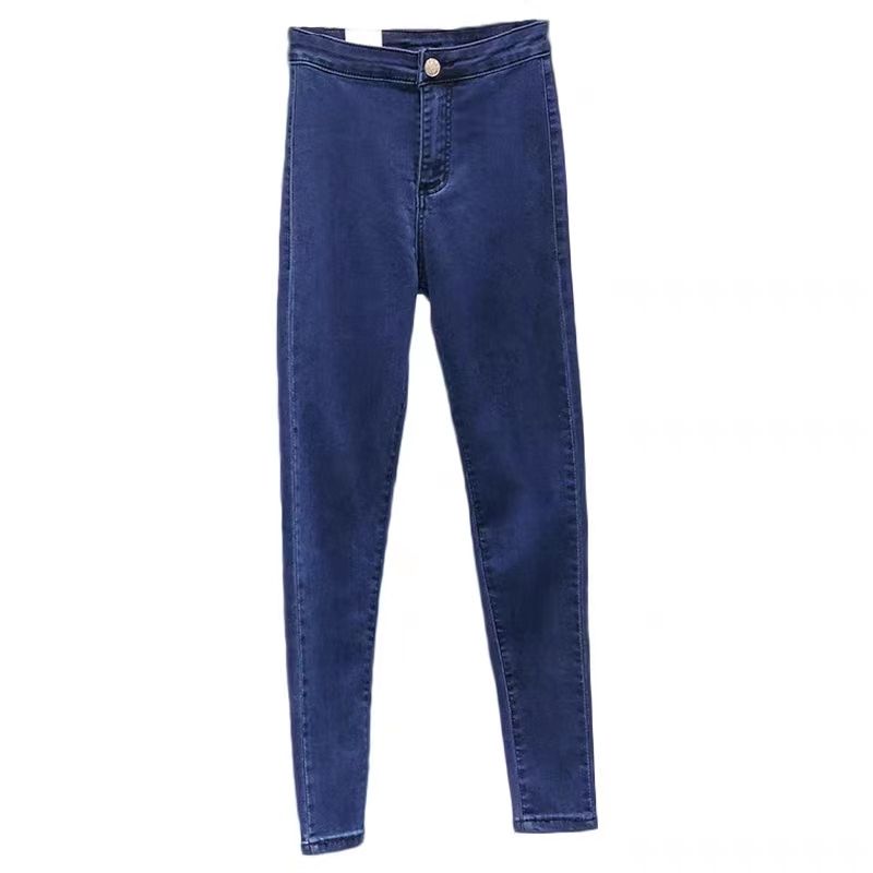 Fall Fashion Super Elastic High Waist Peach Hip Denim Female Slim Looking Skinny Hip Lift Basic Style Skinny Pants Dark blue 29
Fall Fashion Super Elastic High Waist Peach Hip Denim Female Slim Looking Skinny Hip Lift Basic Style Skinny Pants Dark blue 29