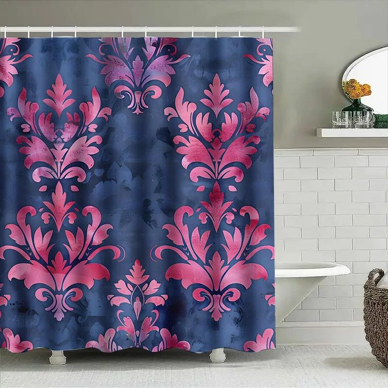 Luxury Damask Shower Curtain Waterproof Printed Bathroom Decor For Home Bath Rug Mat White Bathtub Faucet Cover Red Navy Floral W60H190(CM)-1 Pcs
Luxury Damask Shower Curtain Waterproof Printed Bathroom Decor For Home Bath Rug Mat White Bathtub Faucet Cover Red Navy Floral W60H190(CM)-1 Pcs