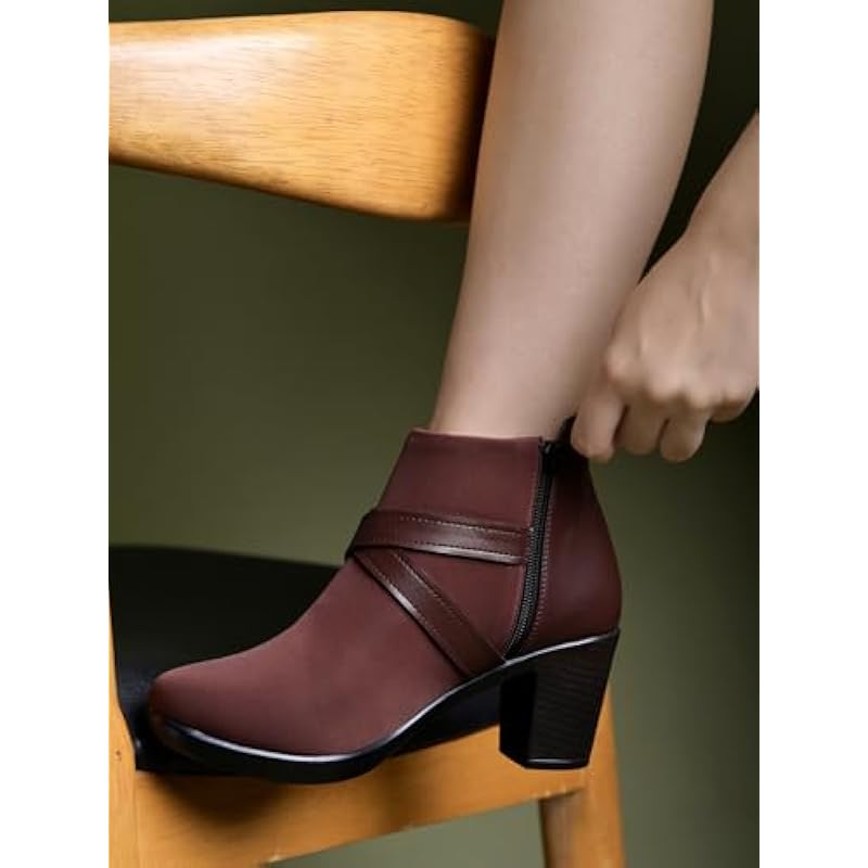 Shoetopai Women S Brown Ankle Boots Block Heel Booties With Cross Strap Detail | Elegant Party & Office Wear Heeled Sho 7 UK коричневий
Shoetopai Women S Brown Ankle Boots Block Heel Booties With Cross Strap Detail | Elegant Party & Office Wear Heeled Sho 7 UK коричневий
