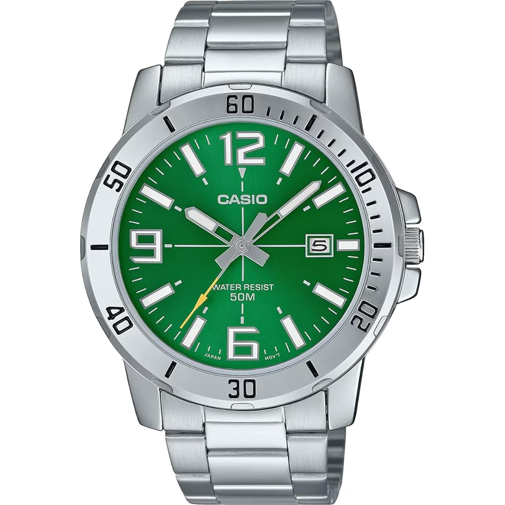 Casio Standard Analog Quartz Men s Watch MTP-VD01D-3BV Metal Band Green International Model
Casio Standard Analog Quartz Men s Watch MTP-VD01D-3BV Metal Band Green International Model