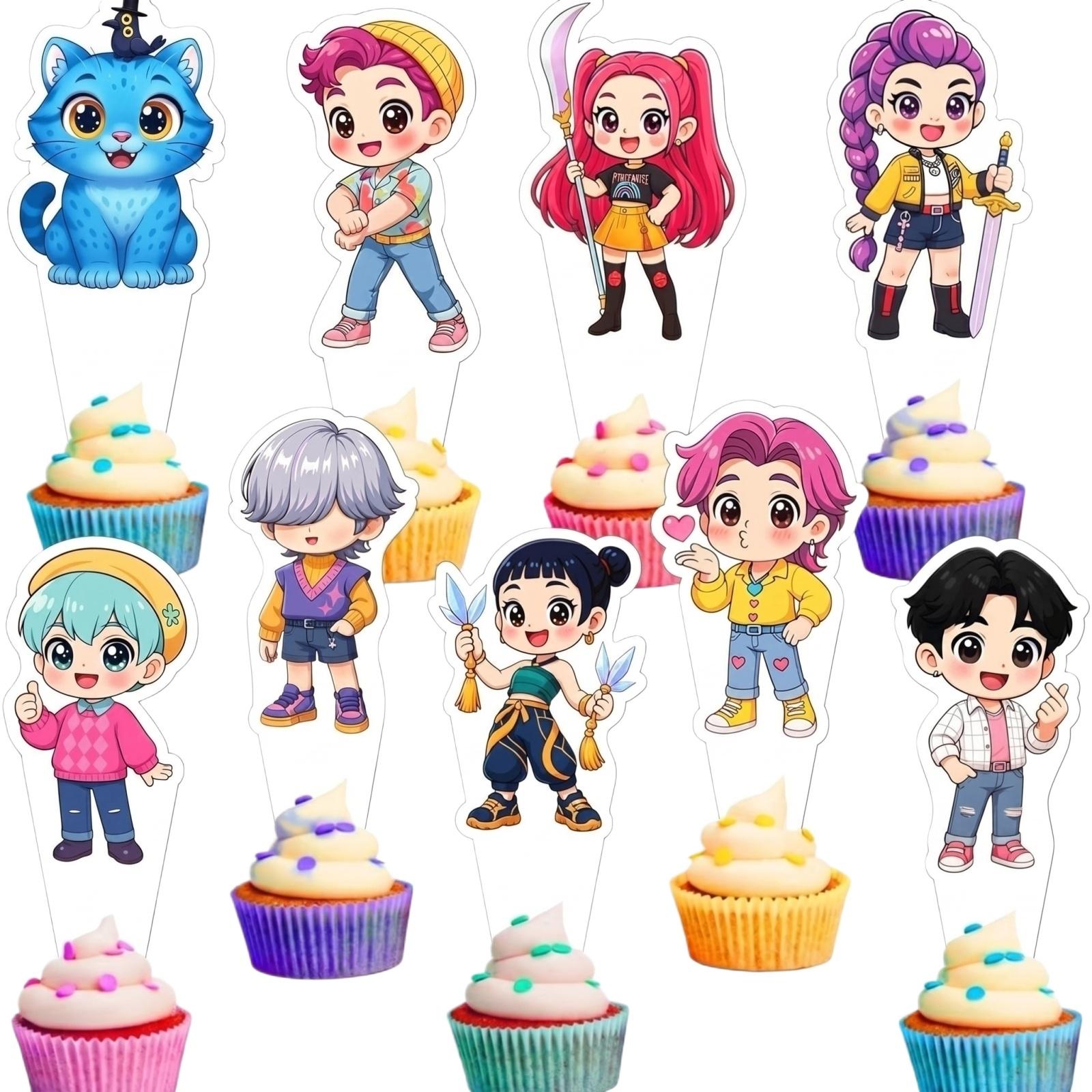 Cartoon Character Cake Toppers Set for Birthday Party Decorations Includes Multiple Themed Picks for Cupcakes and Cakes Suitable for Party Use One Size розовый
Cartoon Character Cake Toppers Set for Birthday Party Decorations Includes Multiple Themed Picks for Cupcakes and Cakes Suitable for Party Use One Size розовый