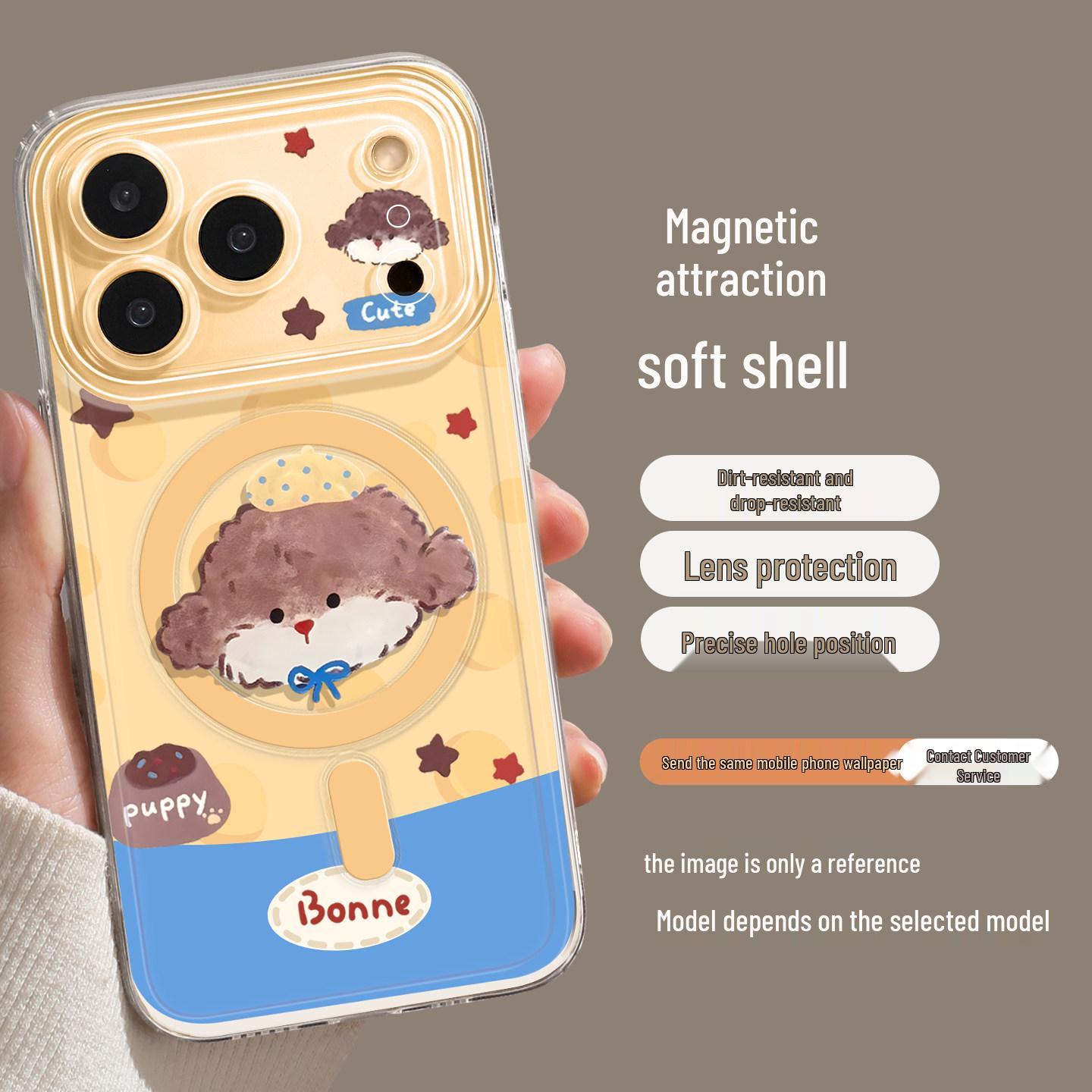 Brown Puppy Magnetic Stand Phone Case for iPhone 17 Pro, 16 PM, 15, 14/13 Models. iPhone 13
Brown Puppy Magnetic Stand Phone Case for iPhone 17 Pro, 16 PM, 15, 14/13 Models. iPhone 13