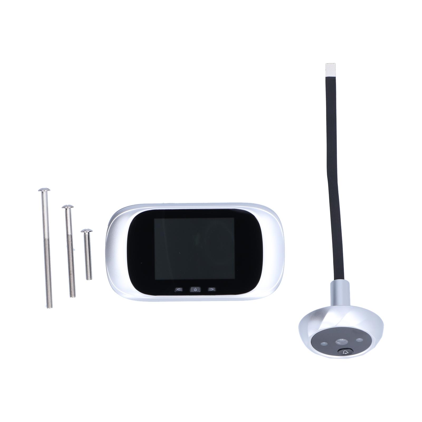 Цифровий дверний дзвінок-камера 2,8-дюймовий РК-глядувач для дверей з інфрачервоним нічним баченням для домашньої безпекиЗолотий срібний
Цифровий дверний дзвінок-камера 2,8-дюймовий РК-глядувач для дверей з інфрачервоним нічним баченням для домашньої безпекиЗолотий срібний