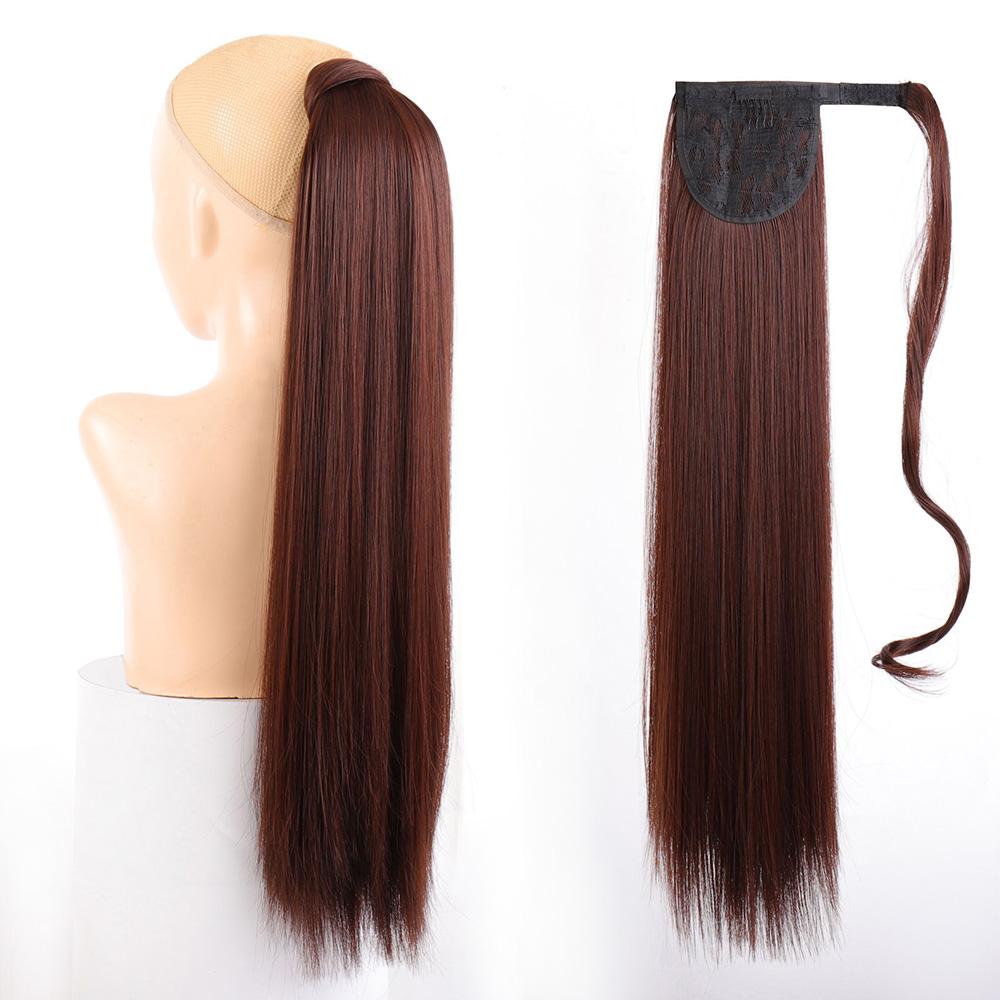 Длинные прямые хвостики на клипсе в хвосте на шнурке синтетические накладные волосы с конским хвостом 34inches
Длинные прямые хвостики на клипсе в хвосте на шнурке синтетические накладные волосы с конским хвостом 34inches