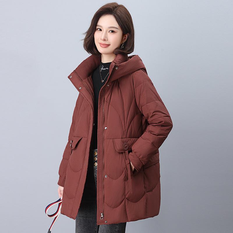 Women s Mid-Length Down Jacket 2024: Stylish, Thickened Winter Coat with White Duck Down for Warmth. XXXL
Women s Mid-Length Down Jacket 2024: Stylish, Thickened Winter Coat with White Duck Down for Warmth. XXXL