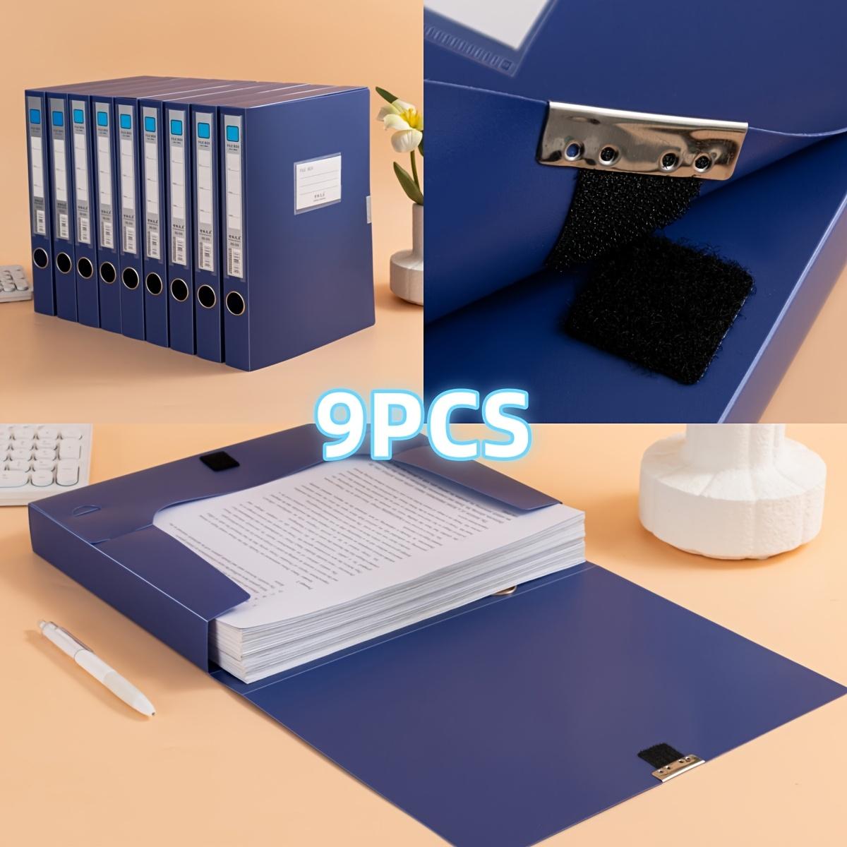 9pcs A4 Size Foldable Document Binder, Thickened PP Material, Vertical Accounting Voucher Document Storage Box with Label Holder синій
9pcs A4 Size Foldable Document Binder, Thickened PP Material, Vertical Accounting Voucher Document Storage Box with Label Holder синій