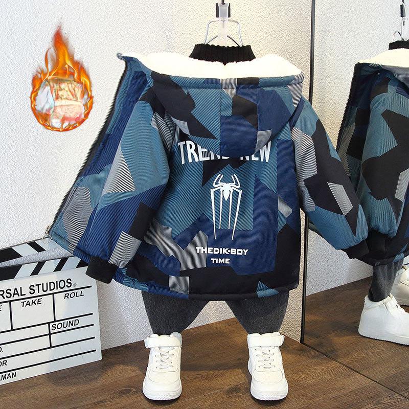 Children s Thickened Cotton-padded Autumn and Winter Boys Fashion Cashmere Cartoon Coat
Children s Thickened Cotton-padded Autumn and Winter Boys Fashion Cashmere Cartoon Coat
