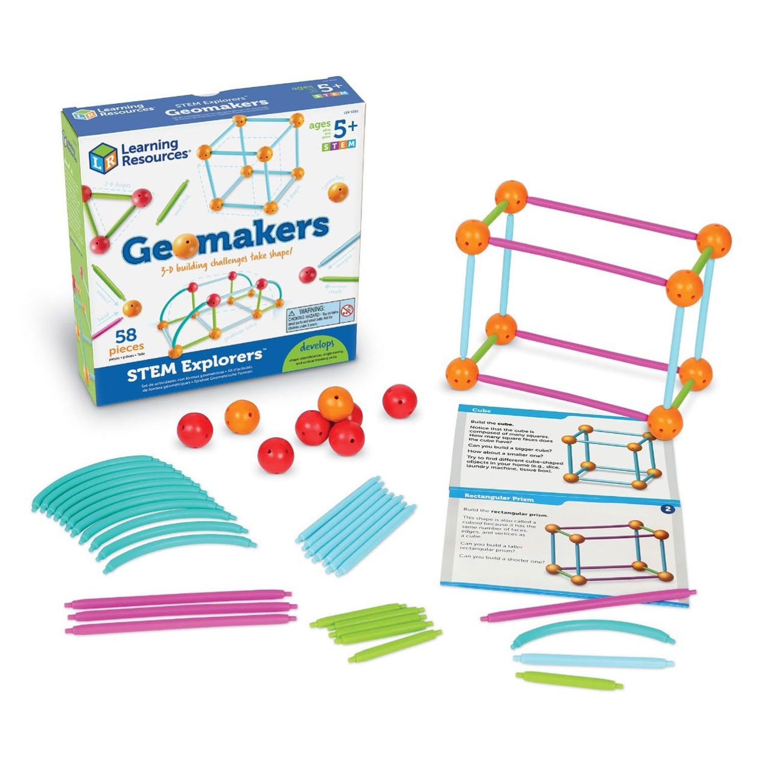 Learning Resources Математическое обучение Вставьте и соедините для создания 3D 2D 58 деталей LER9293 Оригинальные материалы и формы продукта
Learning Resources Математическое обучение Вставьте и соедините для создания 3D 2D 58 деталей LER9293 Оригинальные материалы и формы продукта