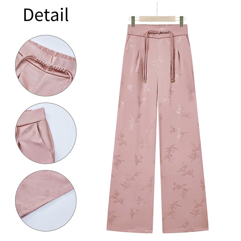 Women s High-Waisted Silk Wide-Leg Pants - Modern Chinese Style, Casual Drape, Lightweight Summer Wear 3XL (75-82.5 kg) розовый
Women s High-Waisted Silk Wide-Leg Pants - Modern Chinese Style, Casual Drape, Lightweight Summer Wear 3XL (75-82.5 kg) розовый