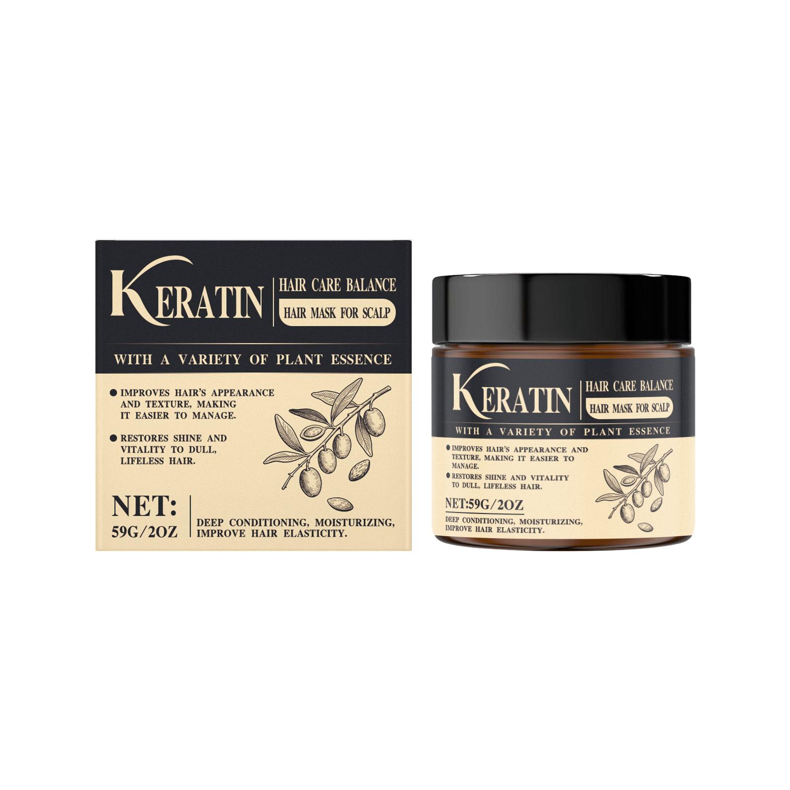 Keratin Deep Nourishing Hair Mask: Moisturizes And Nourishes The Scalp, Improving Hair Elasticity And Texture. One Size
Keratin Deep Nourishing Hair Mask: Moisturizes And Nourishes The Scalp, Improving Hair Elasticity And Texture. One Size