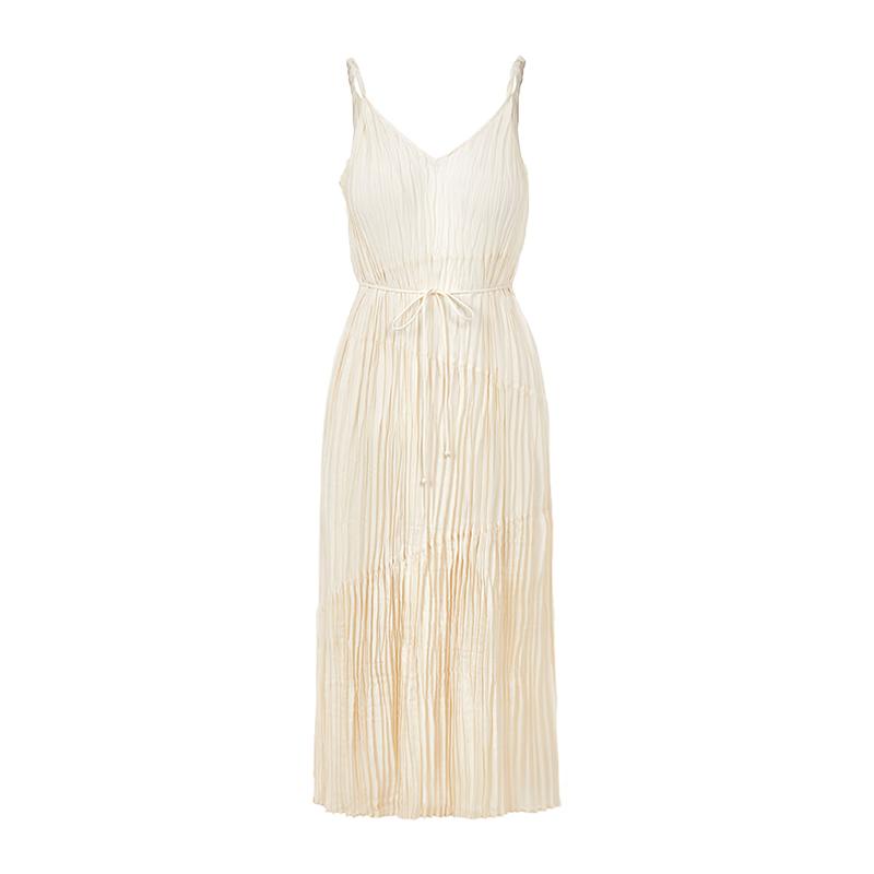 Textured Pleated V-neck Slip Dress EU 43
Textured Pleated V-neck Slip Dress EU 43