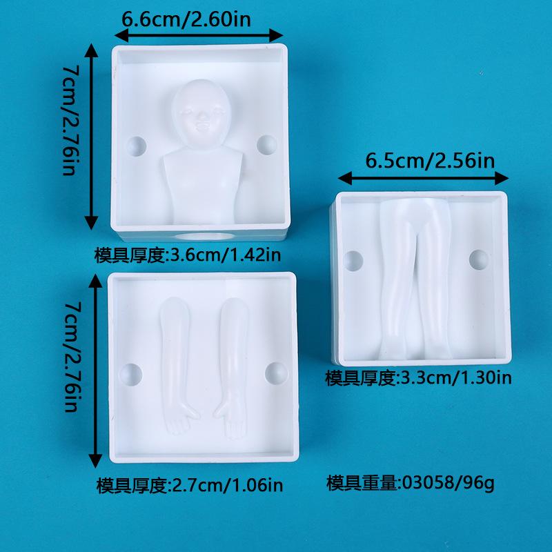 3Parts/Set 3D Human Shape Cake Mold Set Handmade Creative Fondant Decorating Molds Gum Paste Baking Tool Stencil for Cake Decora
3Parts/Set 3D Human Shape Cake Mold Set Handmade Creative Fondant Decorating Molds Gum Paste Baking Tool Stencil for Cake Decora