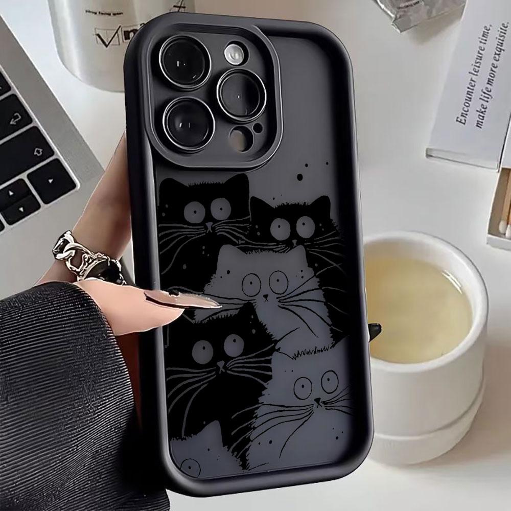 Animal Black Cute Cat Phone Case For iphone Apple 17 AIR 16 16E 11 12 13 14 15 XR Plus Pro Max Silicone Case Funda Shell Cover IPHONE14
Animal Black Cute Cat Phone Case For iphone Apple 17 AIR 16 16E 11 12 13 14 15 XR Plus Pro Max Silicone Case Funda Shell Cover IPHONE14
