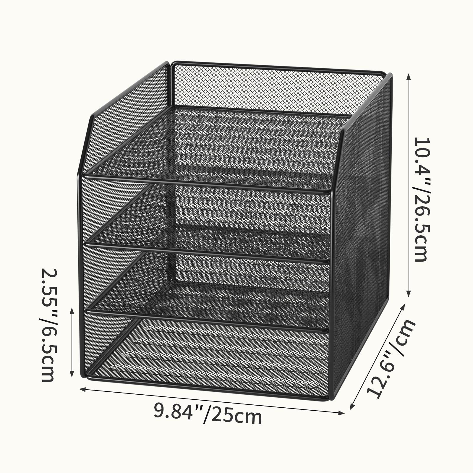 Tray paper storage box letter paper tray with handle mesh desktop file organizer, paper sorting desktop storage rack, suitable f
Tray paper storage box letter paper tray with handle mesh desktop file organizer, paper sorting desktop storage rack, suitable f