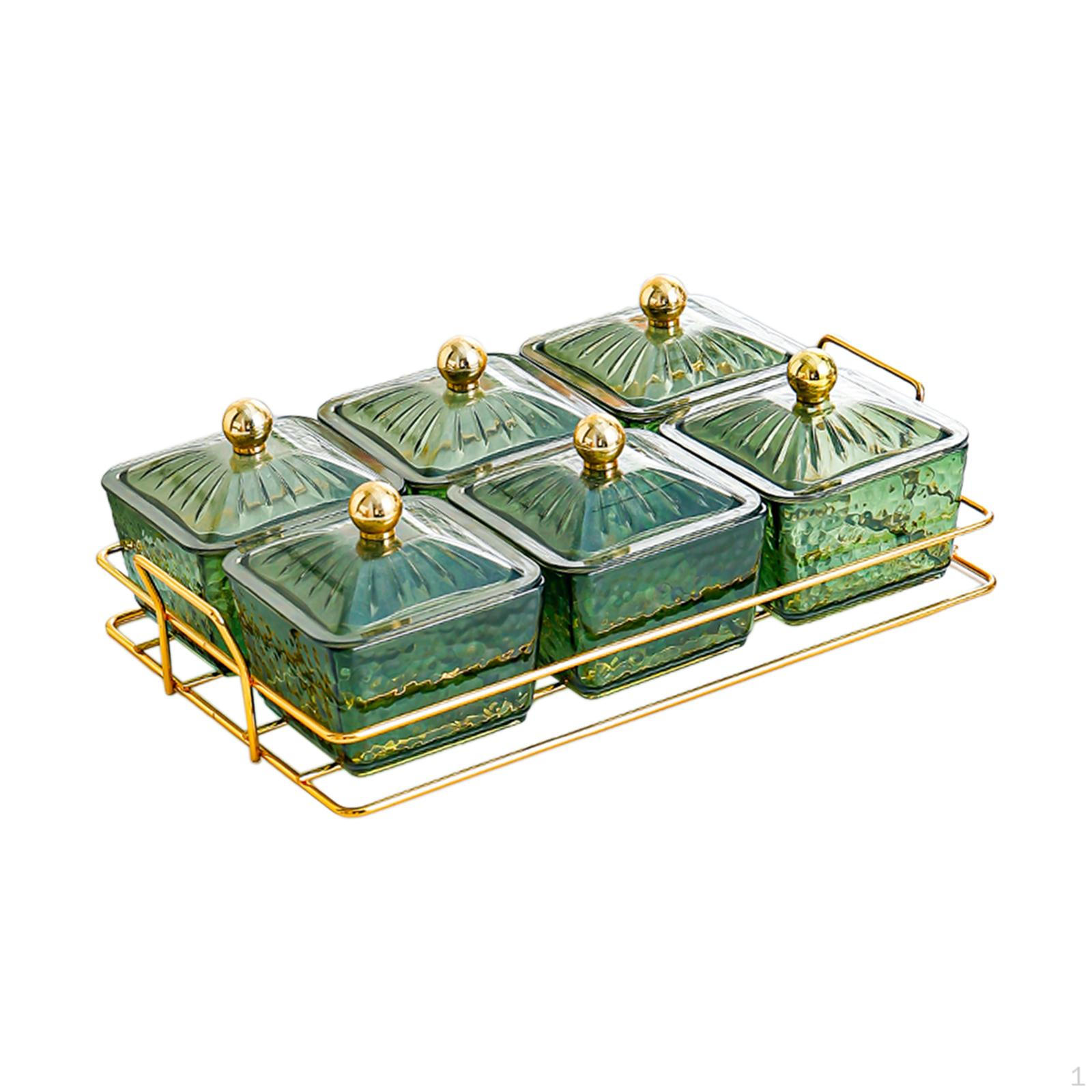 Appetizer Serving Tray Food Storage Container Seasoning Jar Platter for Wedding зелений
Appetizer Serving Tray Food Storage Container Seasoning Jar Platter for Wedding зелений