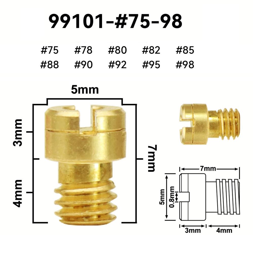 Для карбюраторных жиклеров общего назначения мотоциклетный комплект главных жиклеров сменный комплект главных жиклеров карбюратора включает 10 главных жиклеров для мотоциклов-внедорожников
Для карбюраторных жиклеров общего назначения мотоциклетный комплект главных жиклеров сменный комплект главных жиклеров карбюратора включает 10 главных жиклеров для мотоциклов-внедорожников