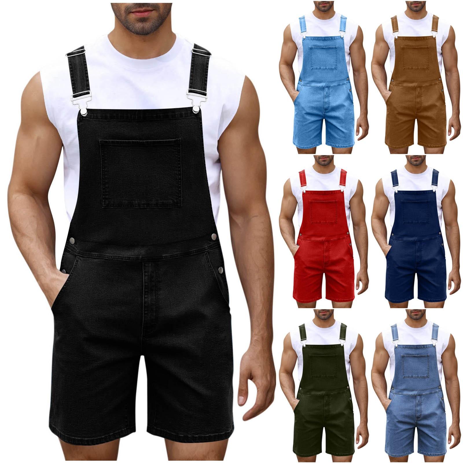 Men s Fashion Solid V-Neck Button Pocket Wash Water Denim Adjustable Short Strap Jumpsuit L чорний
Men s Fashion Solid V-Neck Button Pocket Wash Water Denim Adjustable Short Strap Jumpsuit L чорний