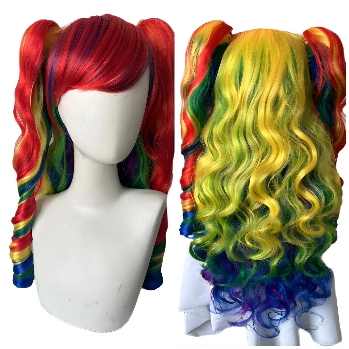 Парик для косплея аниме Лолита, смешанные цвета, длинные вьющиеся волосы с зажимом в 2 хвостика, парики из полных волос, костюм для вечеринки
Парик для косплея аниме Лолита, смешанные цвета, длинные вьющиеся волосы с зажимом в 2 хвостика, парики из полных волос, костюм для вечеринки