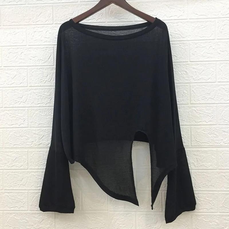 WTEMPO Ледяной шелк, однотонные солнцезащитные футболки, женские летние рубашки с длинными рукавами и разрезом, свободные повседневные перспективные топы One Size чёрный
WTEMPO Ледяной шелк, однотонные солнцезащитные футболки, женские летние рубашки с длинными рукавами и разрезом, свободные повседневные перспективные топы One Size чёрный