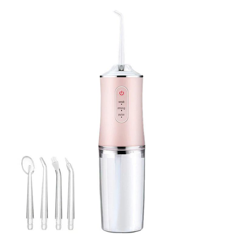 USB Portable Water Flosser 240ML Oral Irrigator with 4 Nozzles Dental Cleaning Jet Tool for Teeth Pick Mouth Oral Cleaning Agent рожевий
USB Portable Water Flosser 240ML Oral Irrigator with 4 Nozzles Dental Cleaning Jet Tool for Teeth Pick Mouth Oral Cleaning Agent рожевий