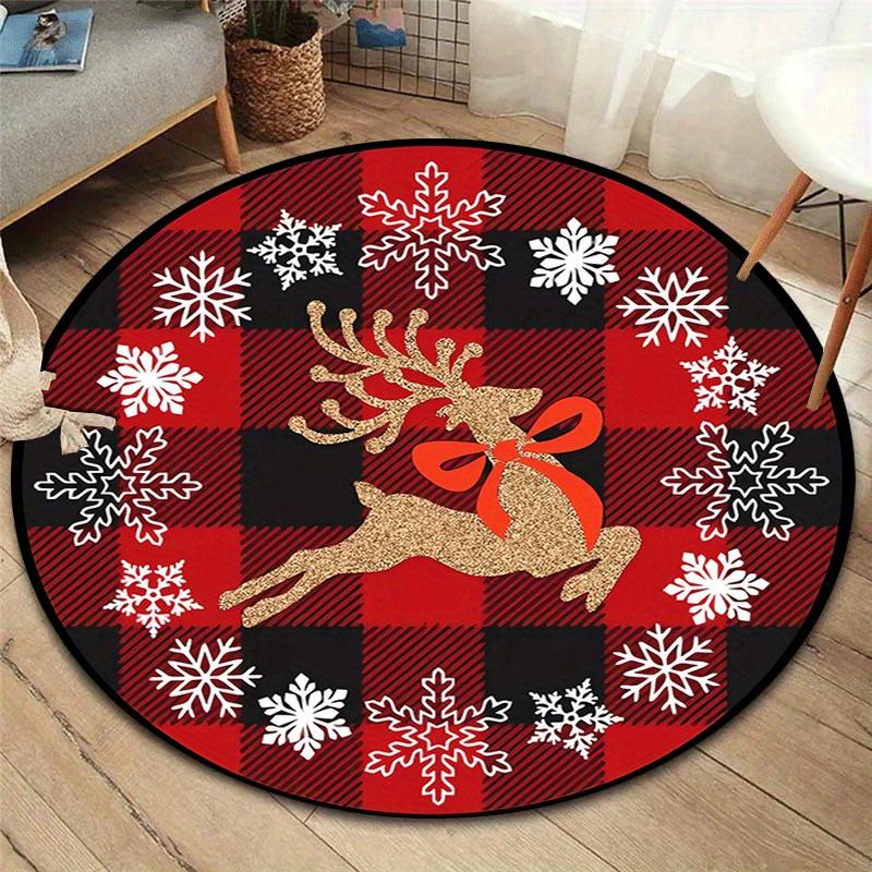 1pc Soft, Absorbent & Non-Slip Running Elk Round Rug, Perfect for Entryway, Living Room, Bedroom Decor, Machine Washable Flannel Memory Foam 80cm by 80cm
1pc Soft, Absorbent & Non-Slip Running Elk Round Rug, Perfect for Entryway, Living Room, Bedroom Decor, Machine Washable Flannel Memory Foam 80cm by 80cm