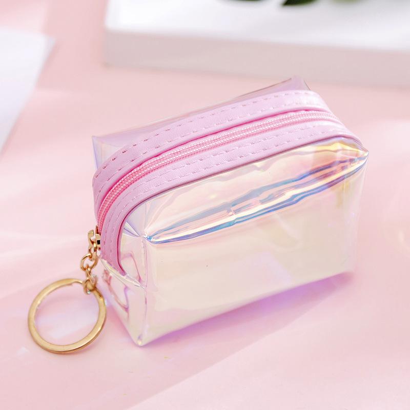 Women Colorful Mini Zipper Pouch Storage Bag Transparency Laser PVC Coin Purse Key Bag Card ID Small Headphone Lipstick Bag
Women Colorful Mini Zipper Pouch Storage Bag Transparency Laser PVC Coin Purse Key Bag Card ID Small Headphone Lipstick Bag