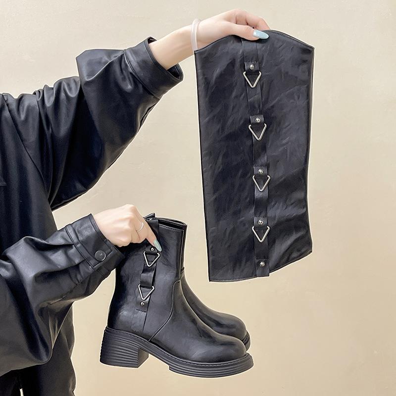 Gentle retro versatile fashion boots women s 2025 autumn and winter new simple fashion thick heel thin heightening boots tide 40 чорний
Gentle retro versatile fashion boots women s 2025 autumn and winter new simple fashion thick heel thin heightening boots tide 40 чорний