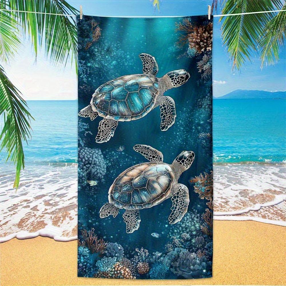 Beach towel sea turtle underwater pattern sunscreen windproof suitable for beach pool camping travel beach blanket W40*H60(CM)
Beach towel sea turtle underwater pattern sunscreen windproof suitable for beach pool camping travel beach blanket W40*H60(CM)