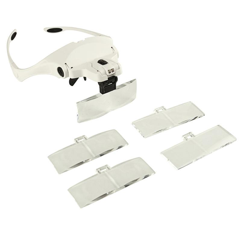 Portable Head Wearing Magnifying Glass Lens Eyeglass Interchangeable Mount Bracket Headband Magnifier with 2 LED Lights 5 Lenses CHINA
Portable Head Wearing Magnifying Glass Lens Eyeglass Interchangeable Mount Bracket Headband Magnifier with 2 LED Lights 5 Lenses CHINA