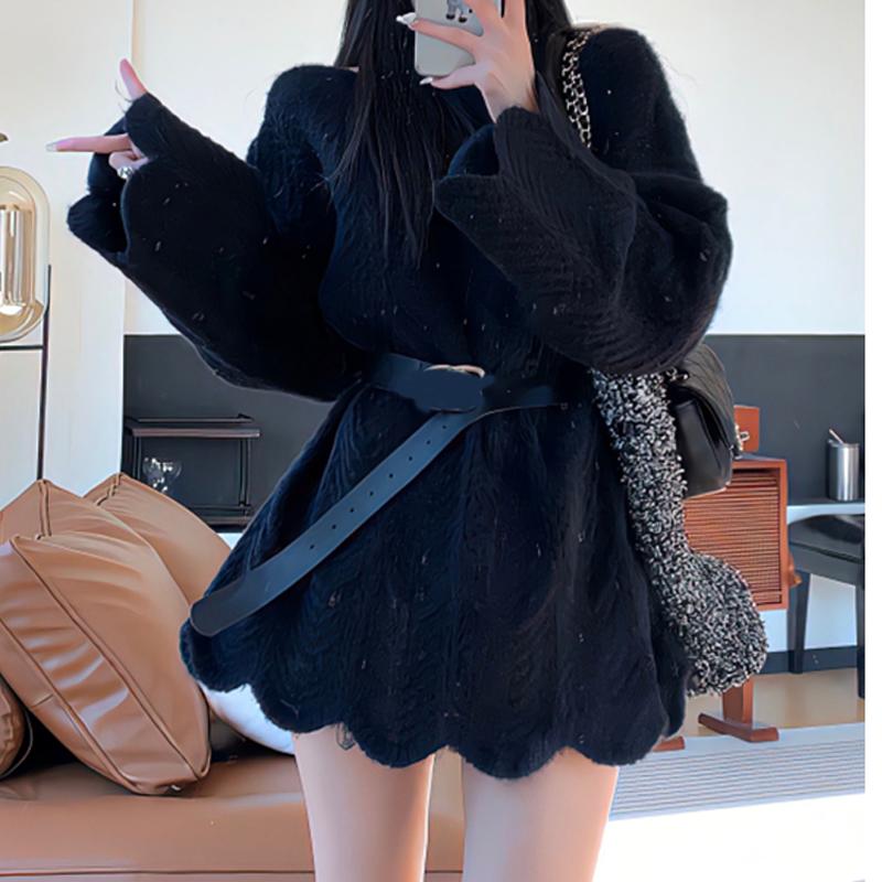 Элегантное женское короткое платье-свитер с длинным рукавом и открытыми плечами, осенняя модная вязаная одежда, пуловер, свободные топы, повседневный однотонный милый трикотаж One size чёрный
Элегантное женское короткое платье-свитер с длинным рукавом и открытыми плечами, осенняя модная вязаная одежда, пуловер, свободные топы, повседневный однотонный милый трикотаж One size чёрный