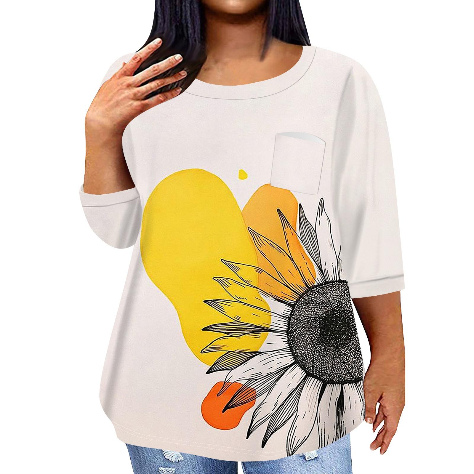 Женский модный повседневный пуловер с круглым вырезом и рукавом три четверти с принтом, топ с рукавами 4/3 L
Женский модный повседневный пуловер с круглым вырезом и рукавом три четверти с принтом, топ с рукавами 4/3 L