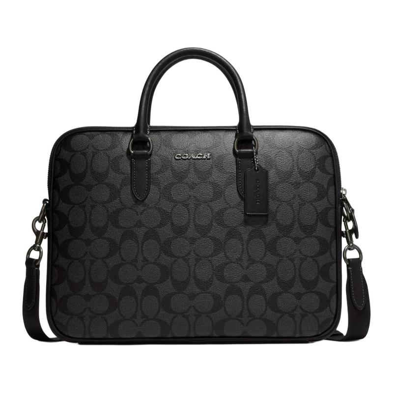 COACH Gotham Liam 33 Letter Logo Logo Classic Presbyopia Zipper Closure PVC Briefcase Handbag Men s Black чорний
COACH Gotham Liam 33 Letter Logo Logo Classic Presbyopia Zipper Closure PVC Briefcase Handbag Men s Black чорний