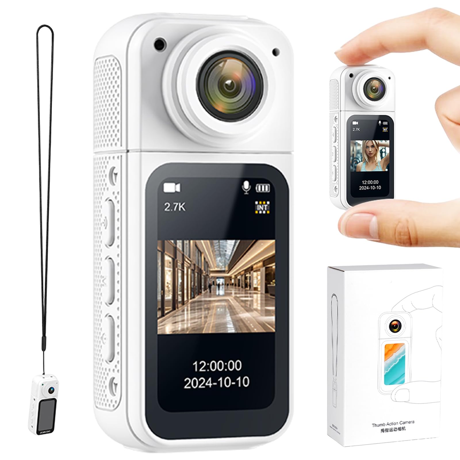 Action Small Action Ultra 32G SD Card Rotating Compact WIFI Transfer Image Camera, Camera, Light, Included, 180° Lens, Size, Ultra-Definition Display, білий
Action Small Action Ultra 32G SD Card Rotating Compact WIFI Transfer Image Camera, Camera, Light, Included, 180° Lens, Size, Ultra-Definition Display, білий