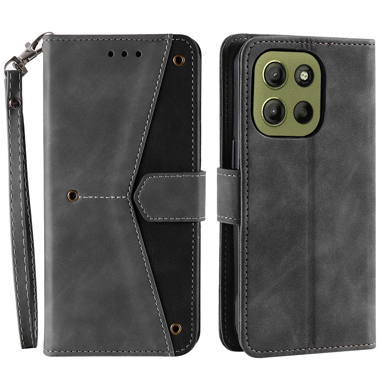 For Motorola Moto G15 4G Leather Case Splicing Stitching Wallet Stand Phone Cover with Strap E
For Motorola Moto G15 4G Leather Case Splicing Stitching Wallet Stand Phone Cover with Strap E