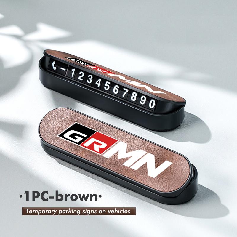 Suede Leather Car Temporary Parking Card Phone Number Plate For Toyota Crown GR Corolla YARIS Auris C-HR Hilux Vios Prius
Suede Leather Car Temporary Parking Card Phone Number Plate For Toyota Crown GR Corolla YARIS Auris C-HR Hilux Vios Prius