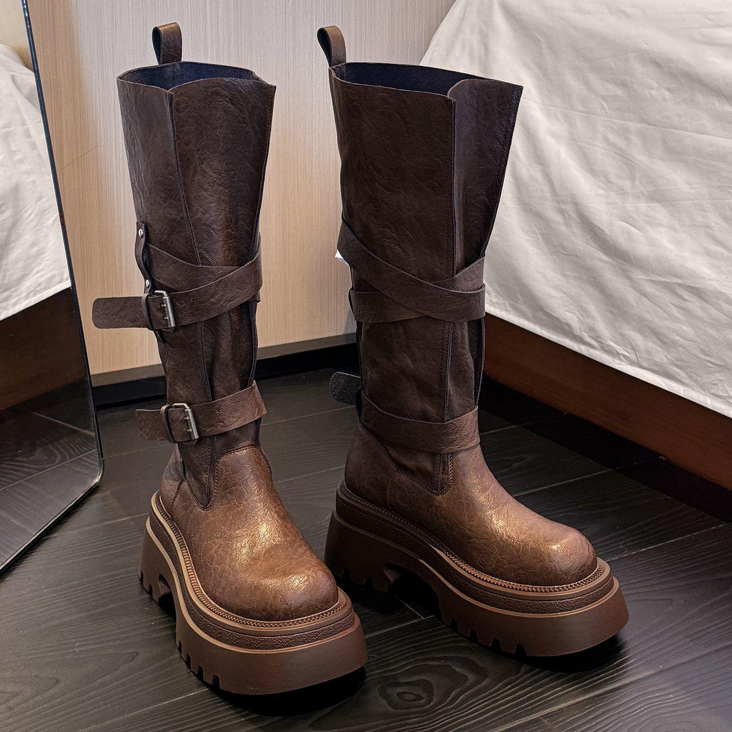 Women s Over-the-Knee Retro Buckle Boots (2025 Autumn Collection) - Stylish, Lightweight, and Versatile for Men 40 коричневый
Women s Over-the-Knee Retro Buckle Boots (2025 Autumn Collection) - Stylish, Lightweight, and Versatile for Men 40 коричневый