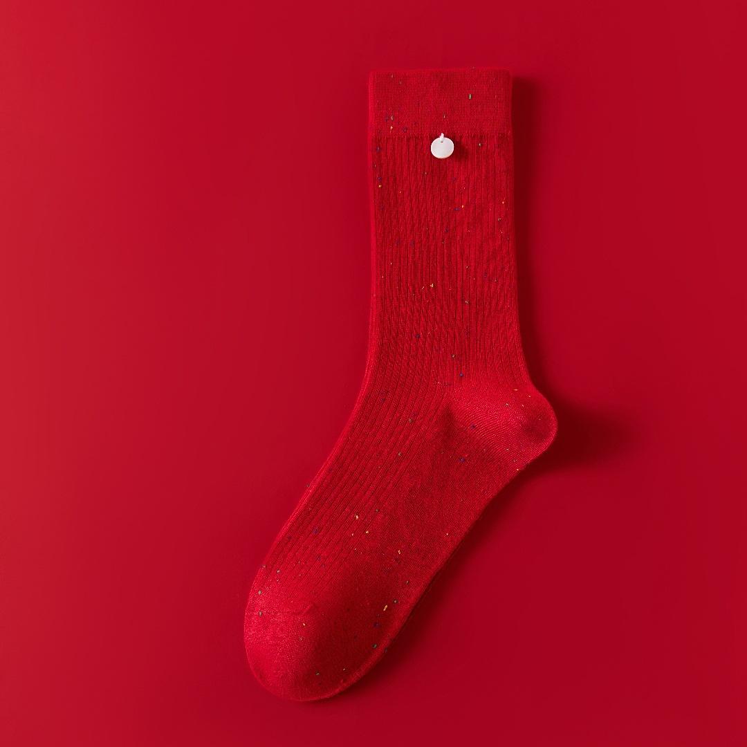 Украшения из ткани Label, Ярко-красные новогодние носки Natal Year, пряжа Women s Idea, английская ракушка, однотонные женские средние хлопковые носки One Size
Украшения из ткани Label, Ярко-красные новогодние носки Natal Year, пряжа Women s Idea, английская ракушка, однотонные женские средние хлопковые носки One Size