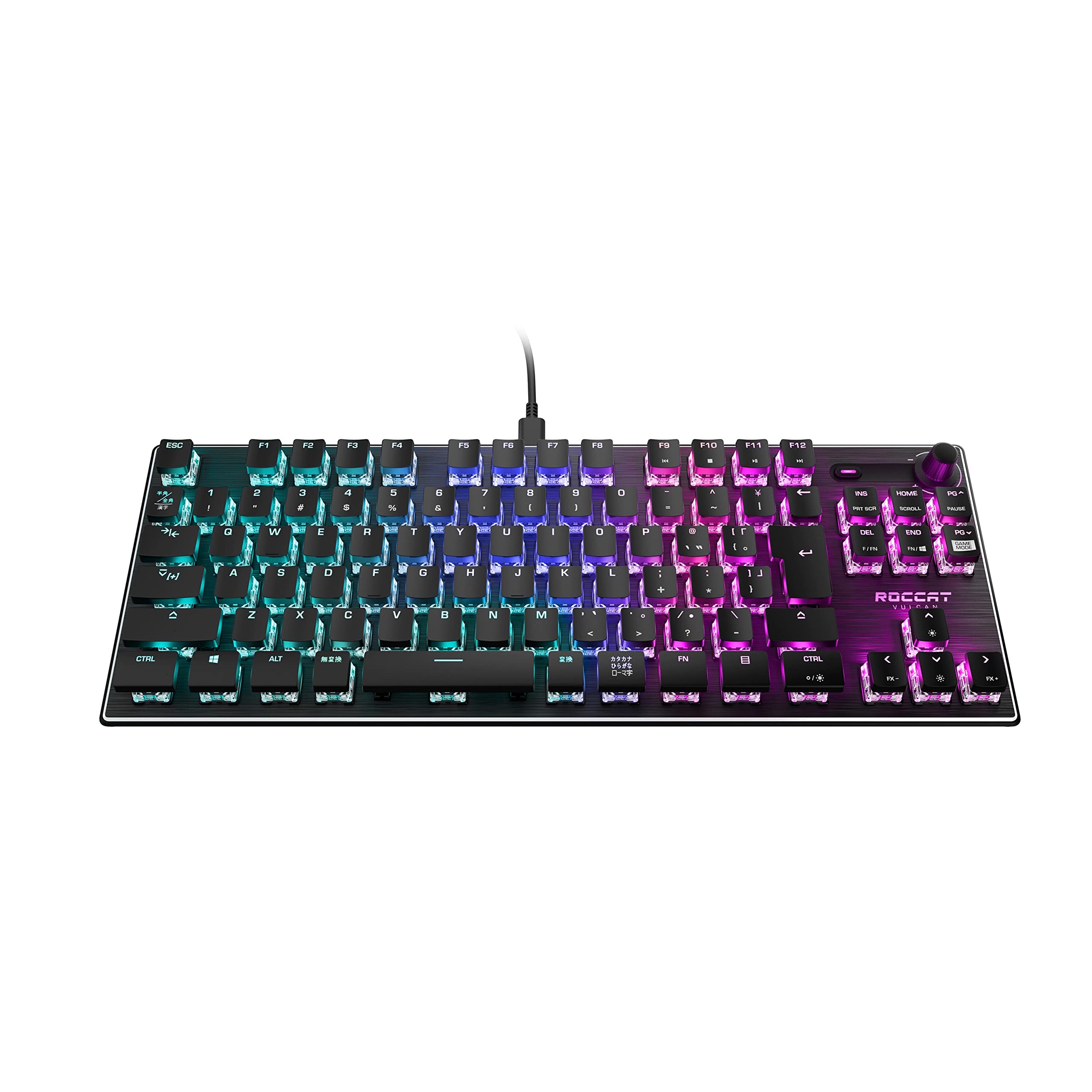 ROCCAT Vulcan TKL Компактна механічна RGB USB-ігрова клавіатура JP Японська модель розкладки Тиха лінійна вісь Tenkeyless Німецький дизайн (Червоний еквівалент)
ROCCAT Vulcan TKL Компактна механічна RGB USB-ігрова клавіатура JP Японська модель розкладки Тиха лінійна вісь Tenkeyless Німецький дизайн (Червоний еквівалент)