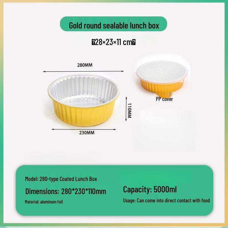Zhishi Round Aluminum Foil Food Containers with Lids, Pack of 6
Zhishi Round Aluminum Foil Food Containers with Lids, Pack of 6