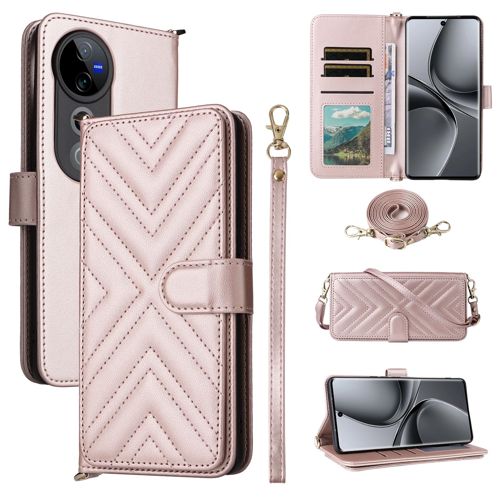 Wallet Phone Case for vivo T3 Ultra 5G /V40 Pro 5G /V40 5G /S19 Pro 5G Leather Cover with Shoulder/Wrist Strap B
Wallet Phone Case for vivo T3 Ultra 5G /V40 Pro 5G /V40 5G /S19 Pro 5G Leather Cover with Shoulder/Wrist Strap B