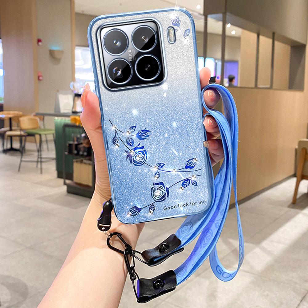 Чохол для Xiaomi 15 Pro з квітковим візерунком, градієнтна TPU накладка для телефону зі шнурками Blue
Чохол для Xiaomi 15 Pro з квітковим візерунком, градієнтна TPU накладка для телефону зі шнурками Blue