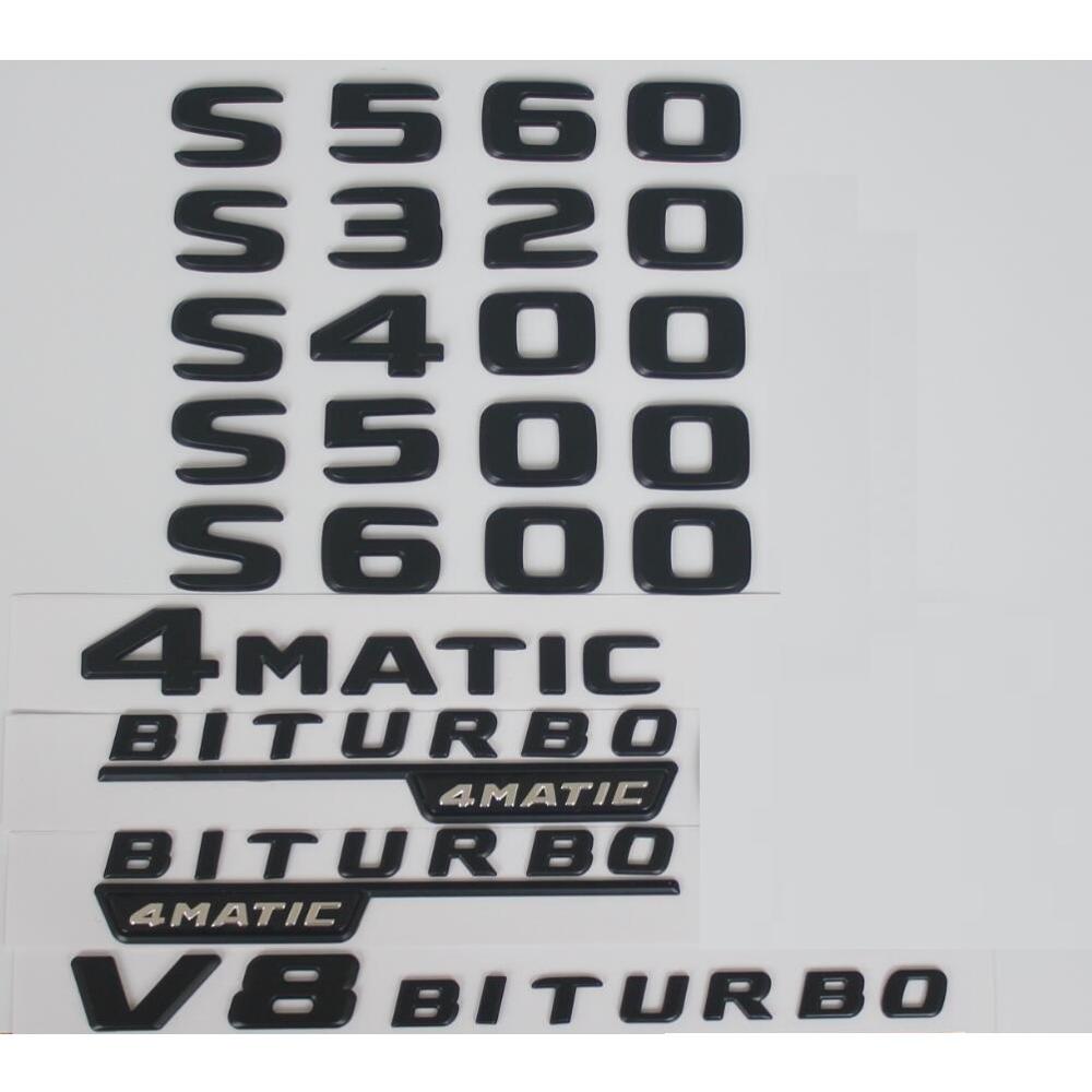 For Mercedes Benz Matt Black W221 W222 W223 S320 S350 S400 S420 S450 S500 S550 S560 S580 S600 S650 S680 4MATIC Trunk Emblems S 500
For Mercedes Benz Matt Black W221 W222 W223 S320 S350 S400 S420 S450 S500 S550 S560 S580 S600 S650 S680 4MATIC Trunk Emblems S 500