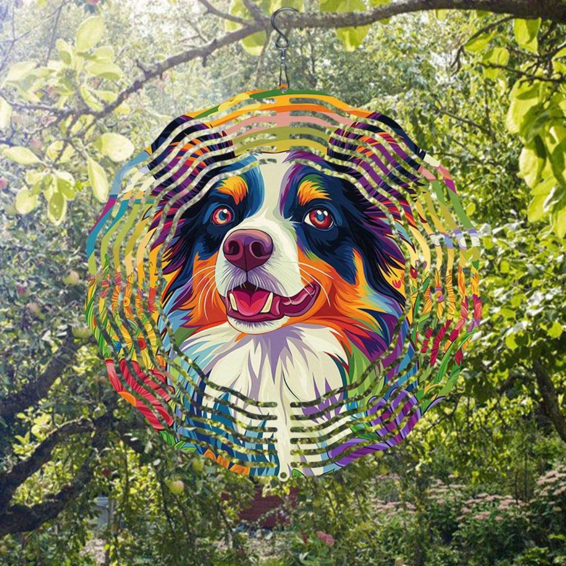 Rainbow Flower Dog Pattern Metal Wind Spinner 3D Hanging Garden Decor No Power Needed 360 Degree Rotating Hook Easy Installation
Rainbow Flower Dog Pattern Metal Wind Spinner 3D Hanging Garden Decor No Power Needed 360 Degree Rotating Hook Easy Installation