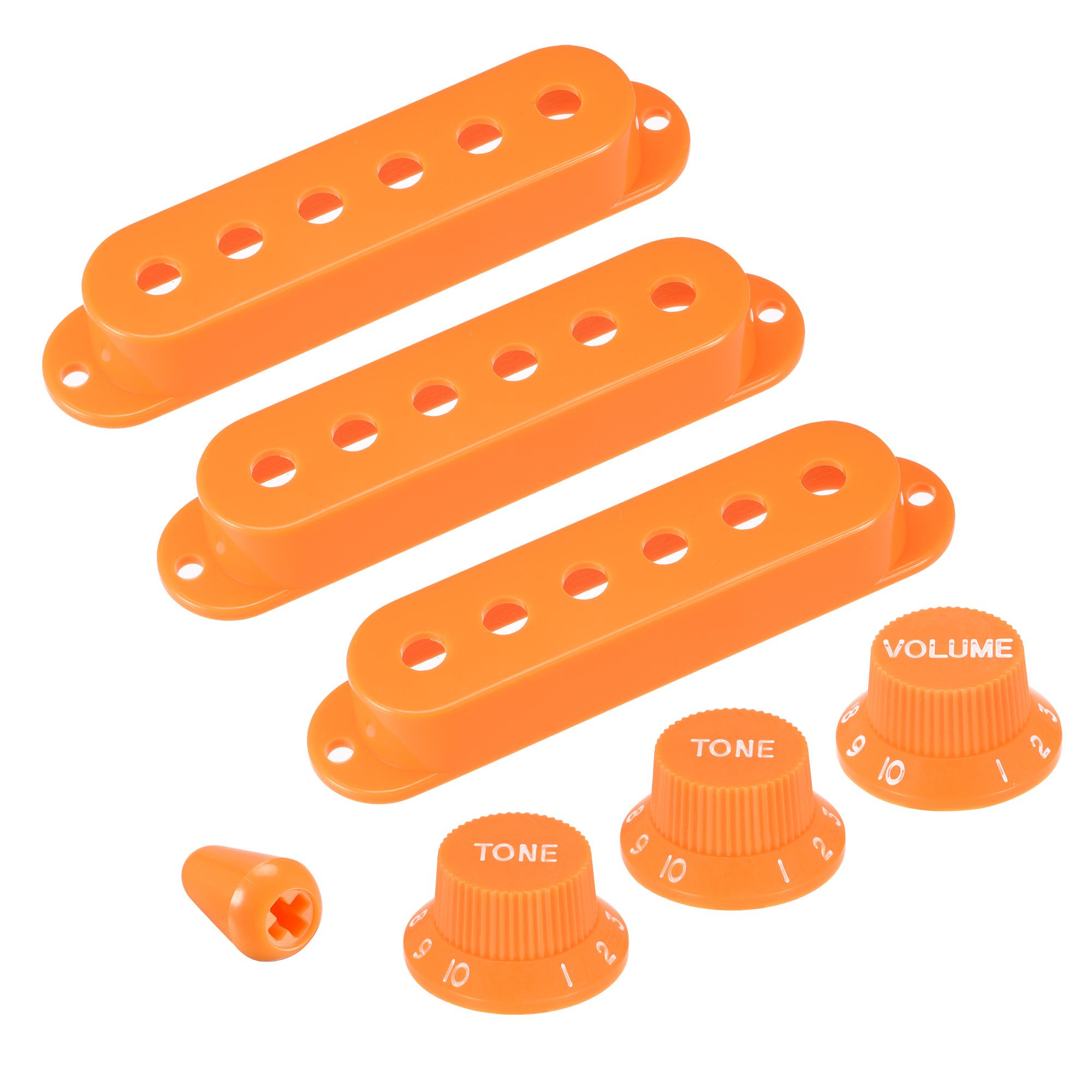 Пластиковая крышка звукоснимателя, крышка сингла, наконечник переключателя, 1 ручка громкости и 2 ручки тона для гитары оранжевый
Пластиковая крышка звукоснимателя, крышка сингла, наконечник переключателя, 1 ручка громкости и 2 ручки тона для гитары оранжевый