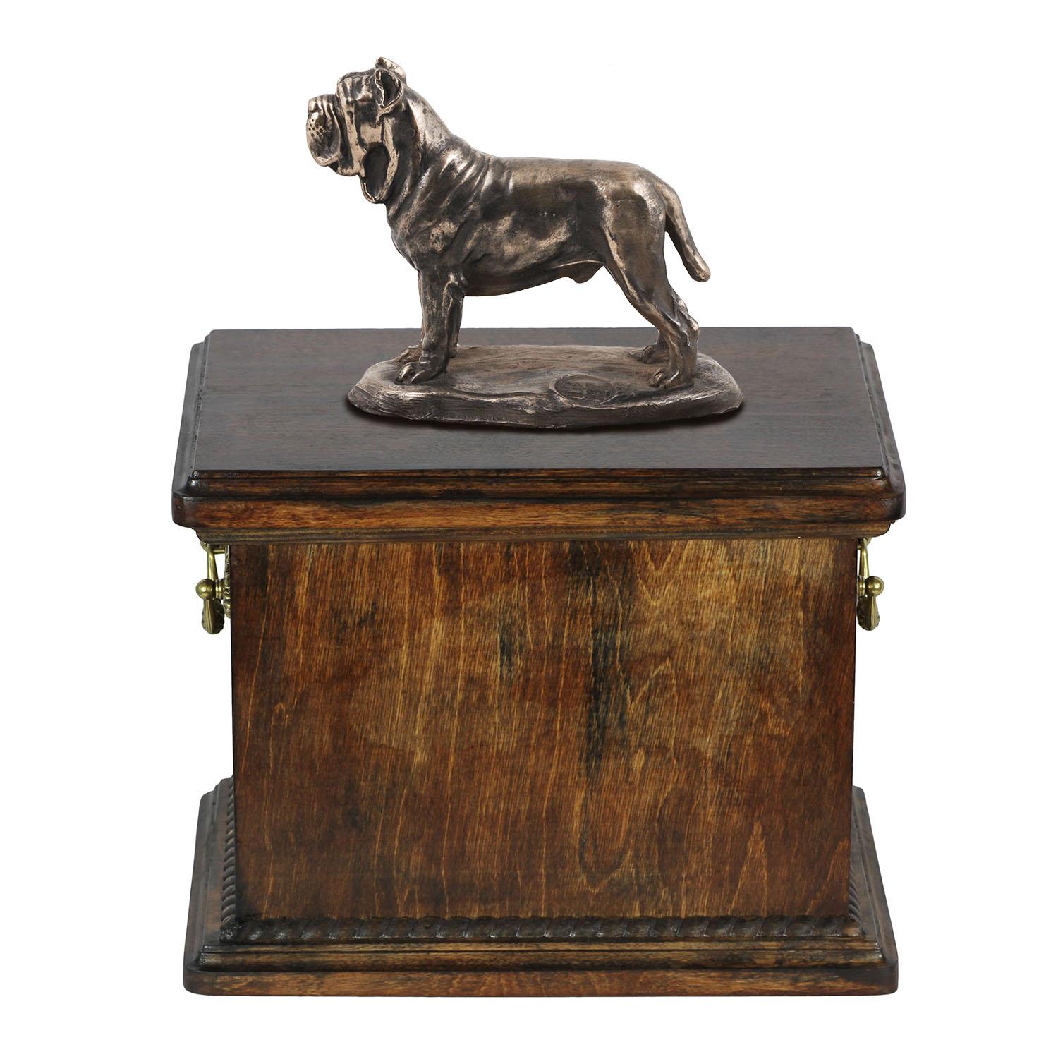 Neapolitan Mastiff, Mastino Napoletano - urn for the ashes of a dog, urn with a statuette, elegant urn in the classic style of the Art-Dog brand коричневий
Neapolitan Mastiff, Mastino Napoletano - urn for the ashes of a dog, urn with a statuette, elegant urn in the classic style of the Art-Dog brand коричневий