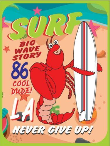 Metal plaque vintage retro style Surf Lobster Dont Give Up Classic tin door signAluminum 20x30cm(7.8x11.8inch)
Metal plaque vintage retro style Surf Lobster Dont Give Up Classic tin door signAluminum 20x30cm(7.8x11.8inch)