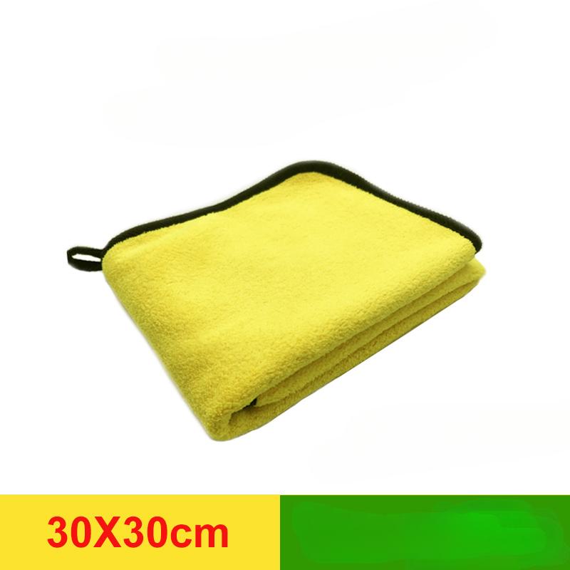 Ткань из микрофибры, полотенце для мытья, чистящая салфетка для автомойки, сушильное полотенце, ткань для автоматической протирки, не линяет волосы, сильно впитывающая воду ткань для протирания автомобиля 30*30CM